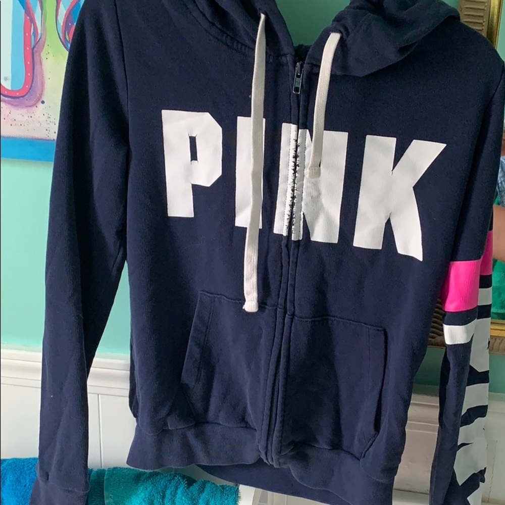 pink victoria secret sweatshirt